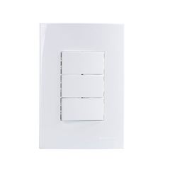 CONJ 3 INTERRUPTORES PARAL 4X2 BCO SLEEK MARGIRIUS