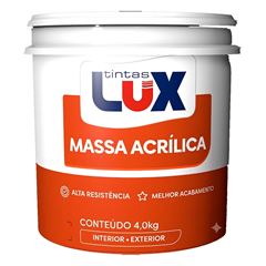 MASSA ACRILICA 4KG TINTAS LUX
