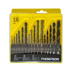 KIT BROCA ACO RAPIDO/WIDEA/MADEIRA(16 PEÇ)THOMPSON