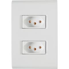 TOMADA DUPLA 2X4 BCA 10A LIZ TRAMONTINA
